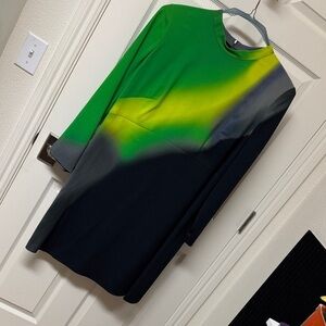 Akris Punto Vibrant Green Dress